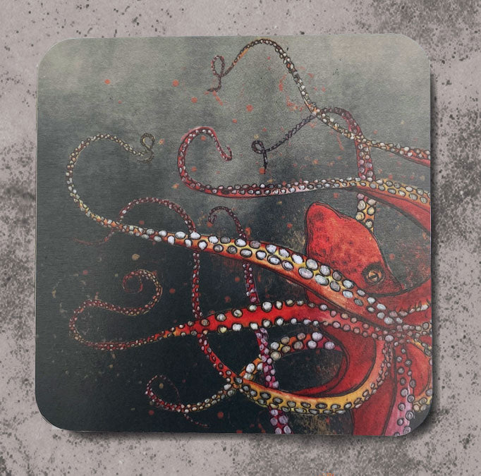 Red Octopus Placemat
