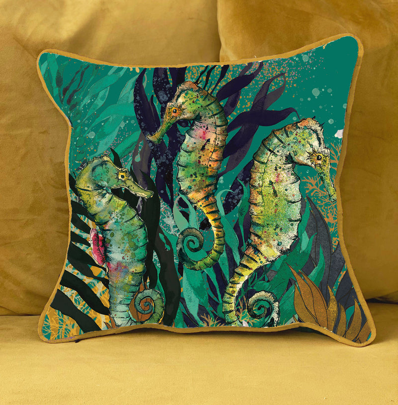 Seahorse Cushion Cover