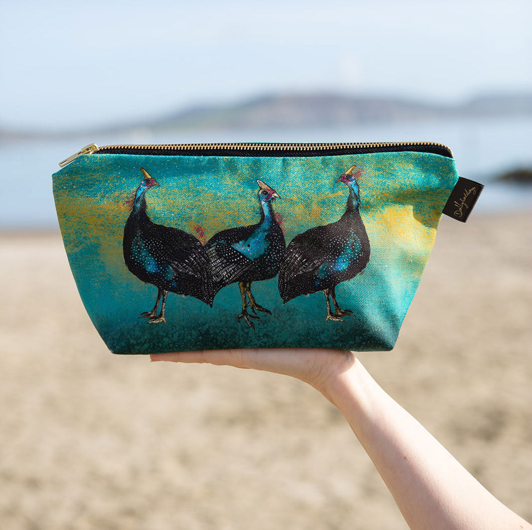 Guinea Fowl Cosmetic Bag