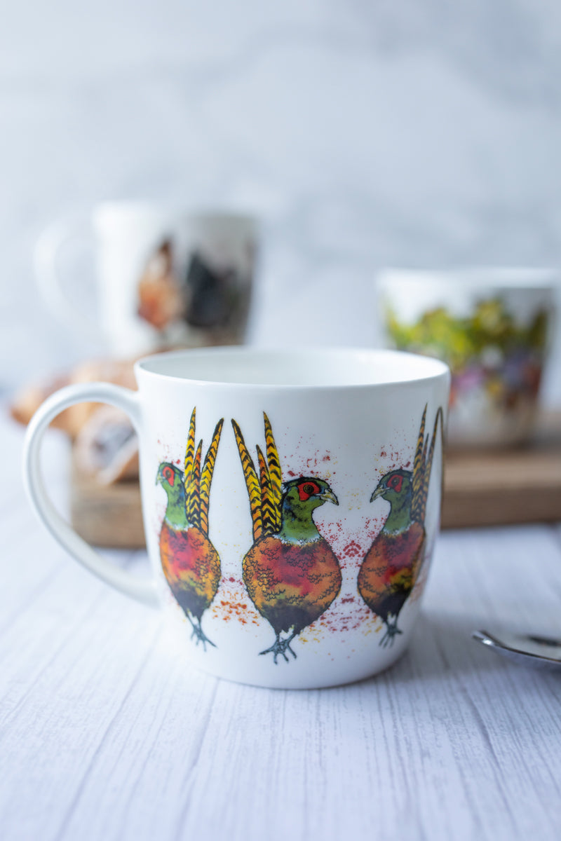 Pheasant Bone China Mug