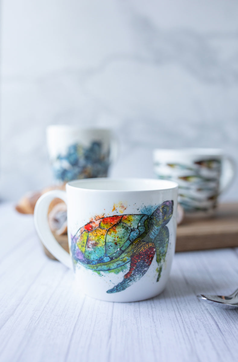 Turtle Bone China Mug
