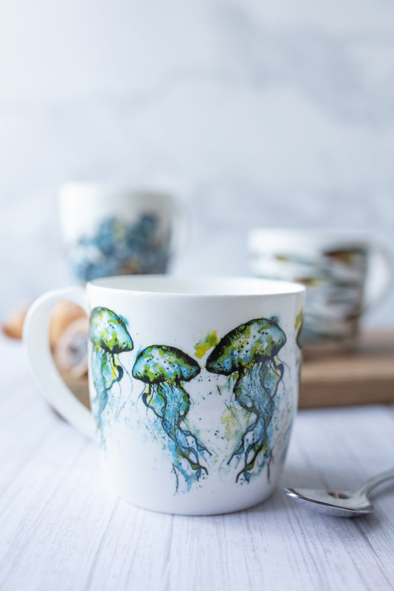 Jellyfish Bone China Mug