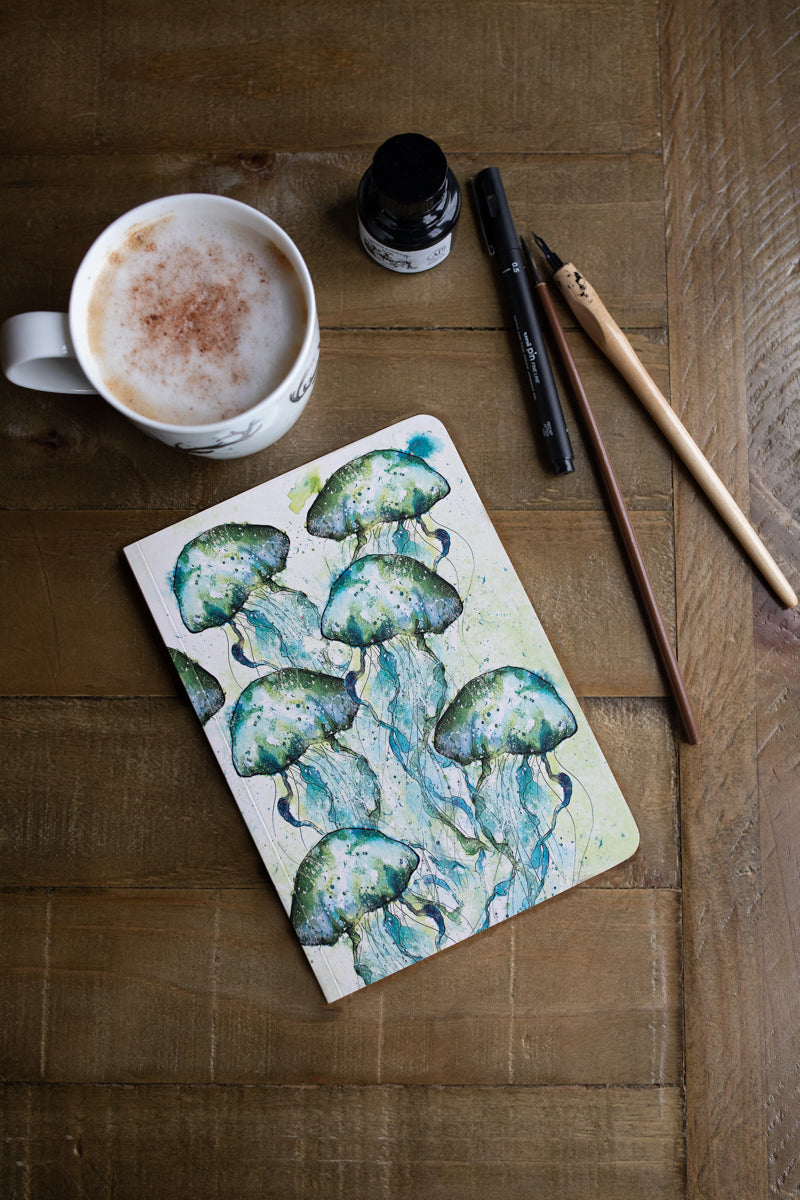 A5 Jellyfish Perfect Bound Paperback Notebook