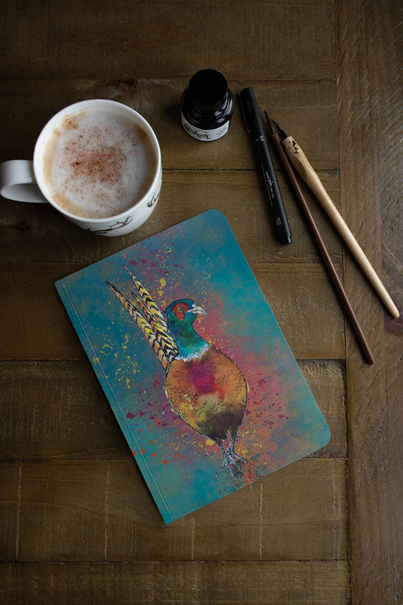 A5 Pheasant Perfect Bound Paperback Notebook