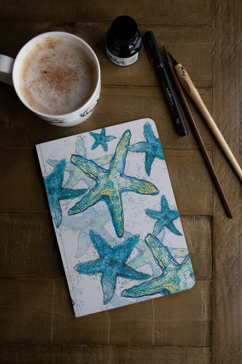 A5 Starfish Perfect Bound Paperback Notebook