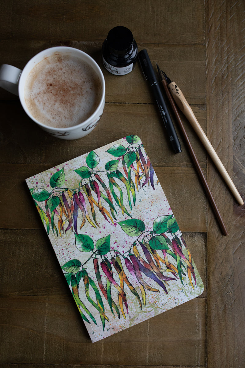 A5 Runner Bean Perfect Bound Paperback Notebook