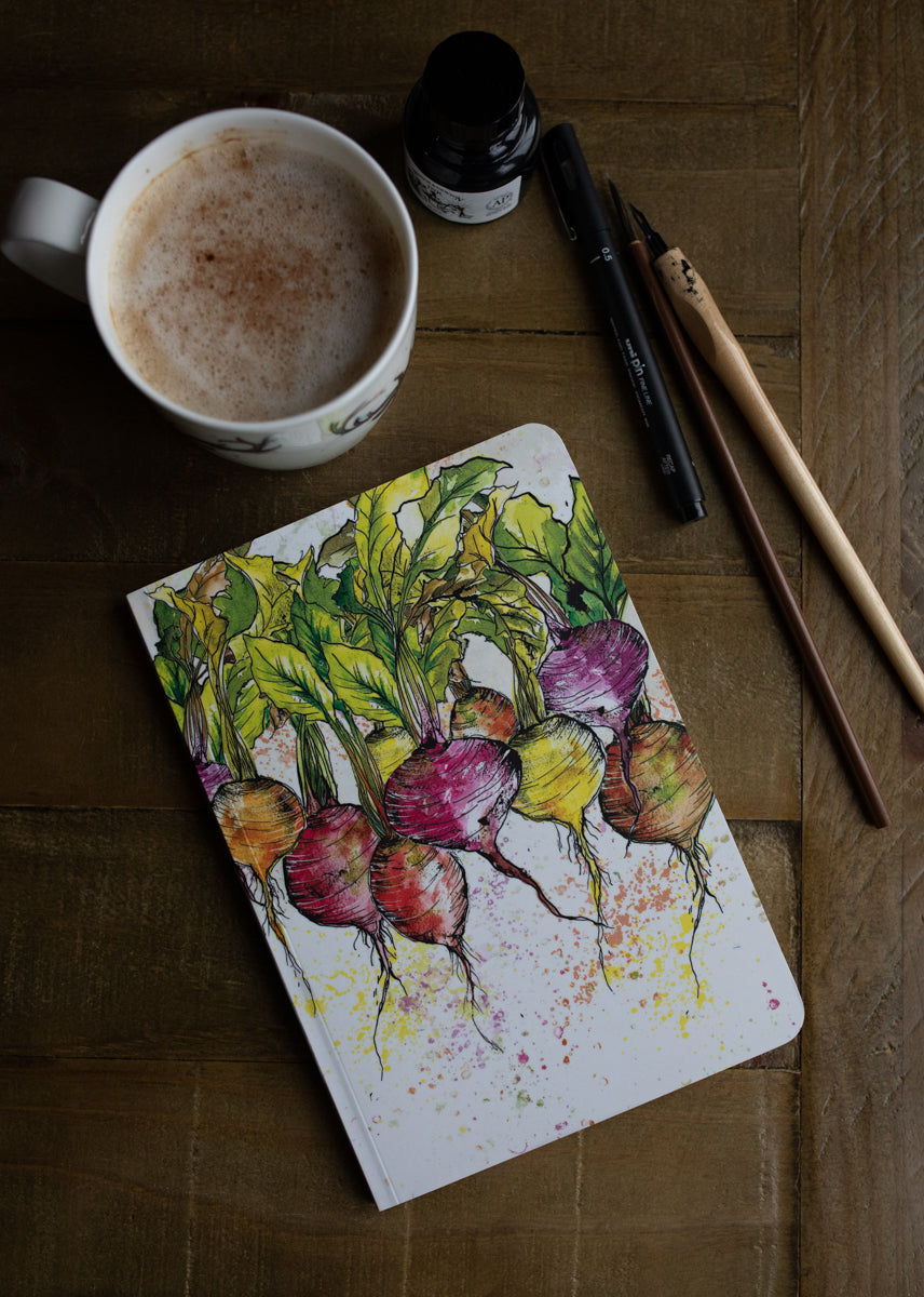 A5 Radish Perfect Bound Paperback Notebook