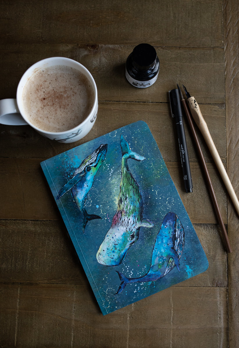 A5 Whale Perfect Bound Paperback Notebook