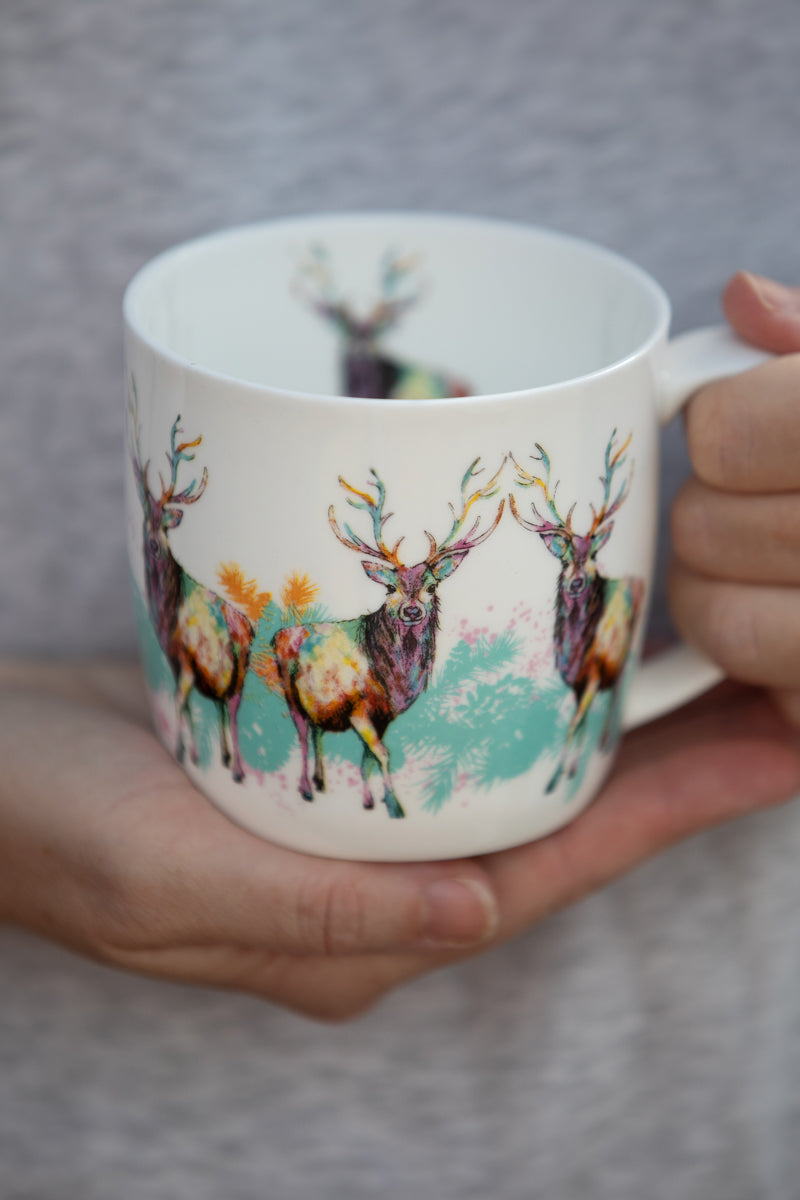 Stag Bone China Mug