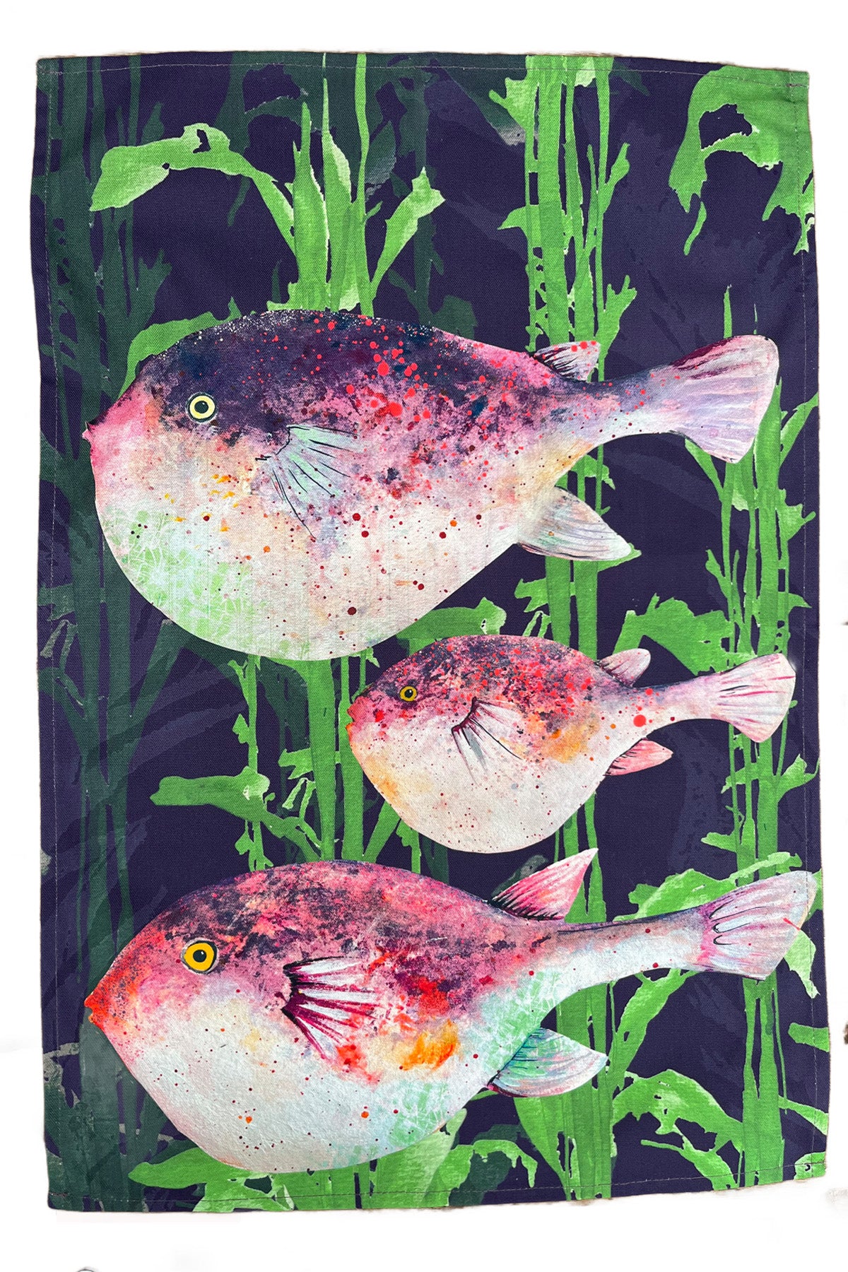 Pufferfish Tea Towel