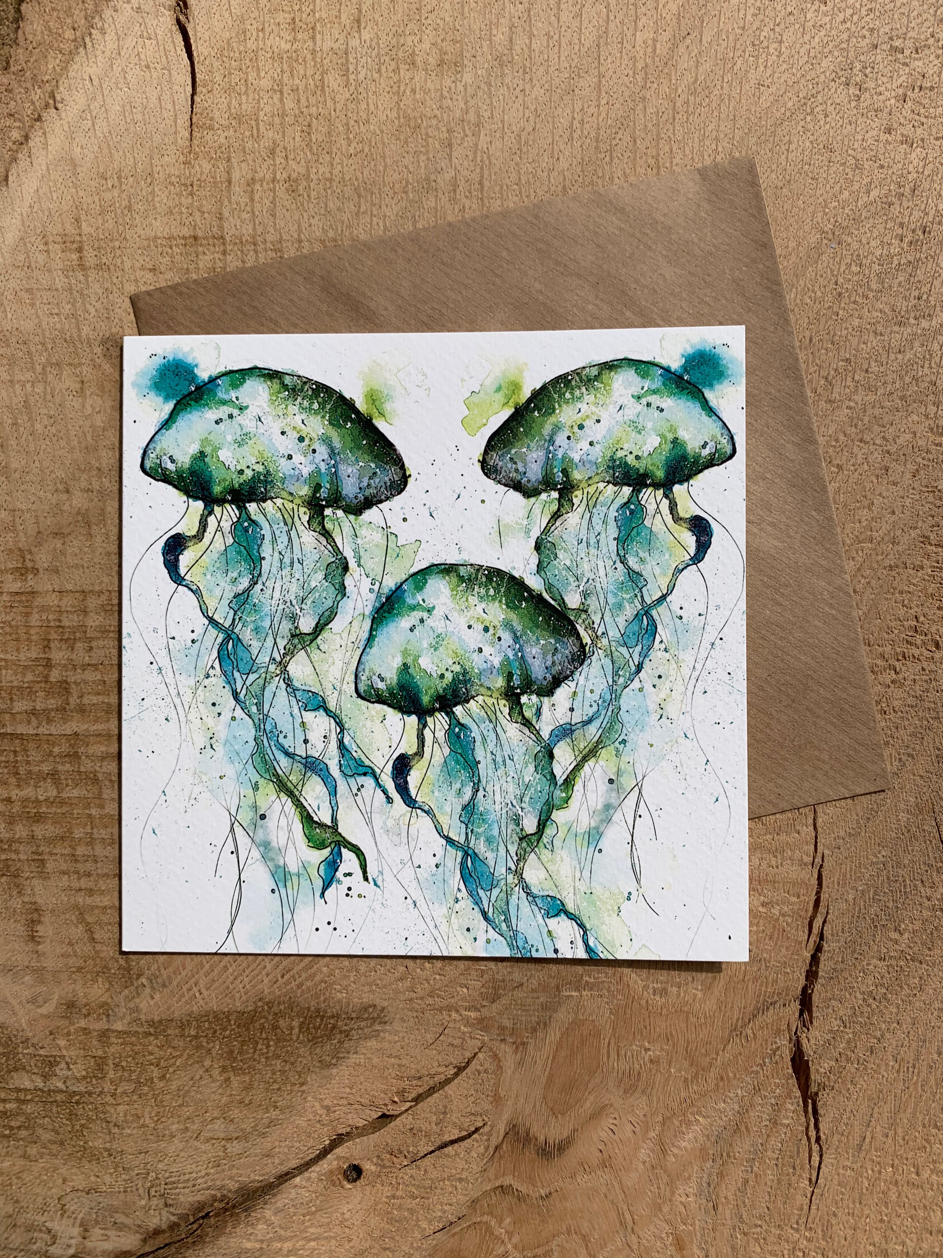 Pack of 5 Greeting Cards - Sea Creatures