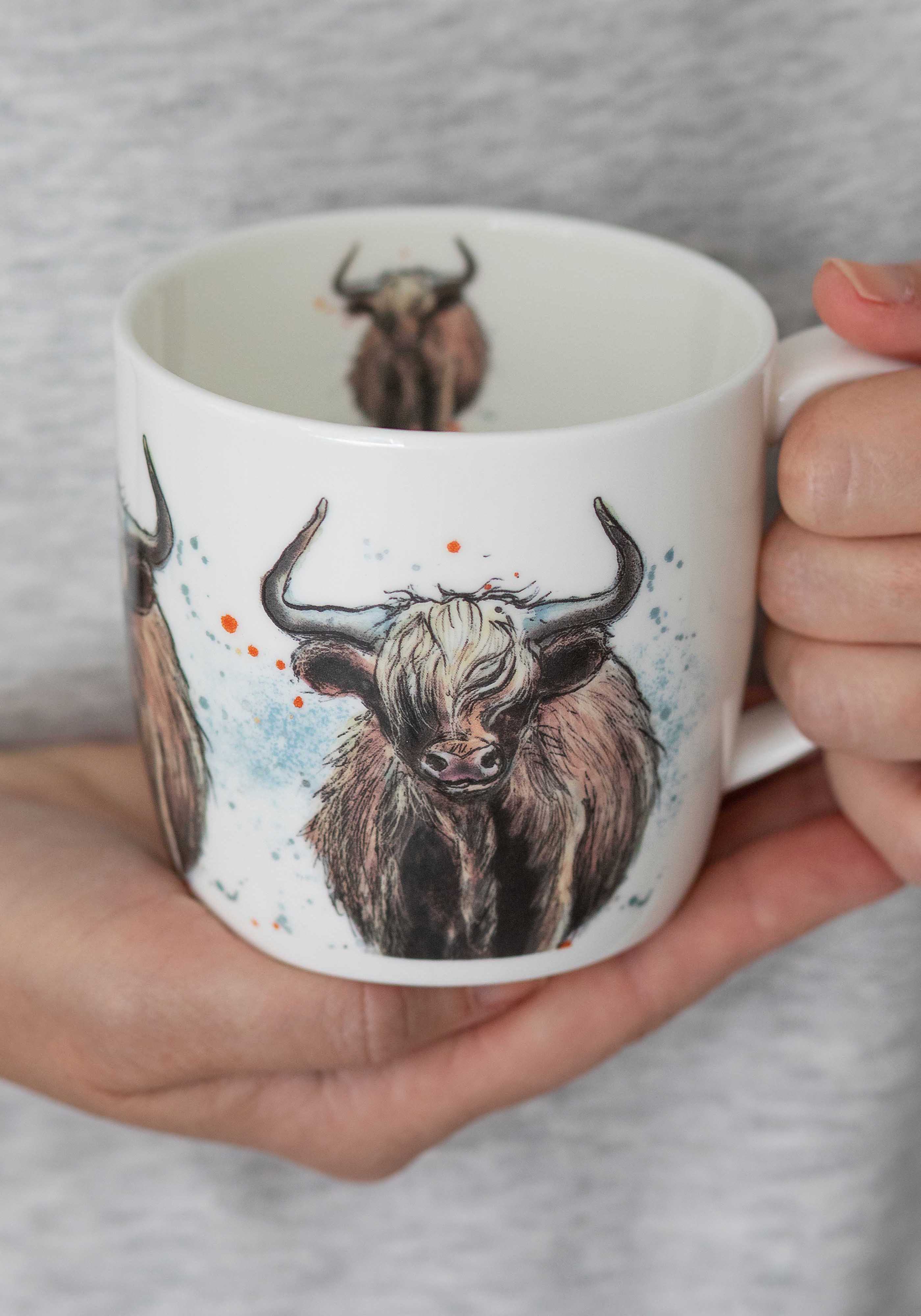 Highland Cow Bone China Mug