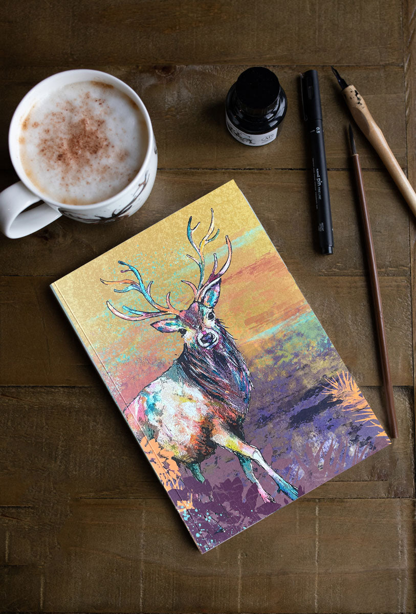 A5 Stag Perfect Bound Paperback Notebook