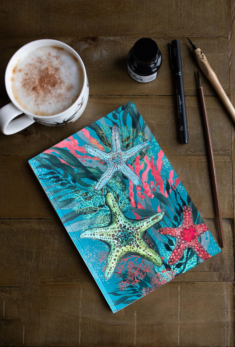 A5 Starfish Perfect Bound Paperback Notebook