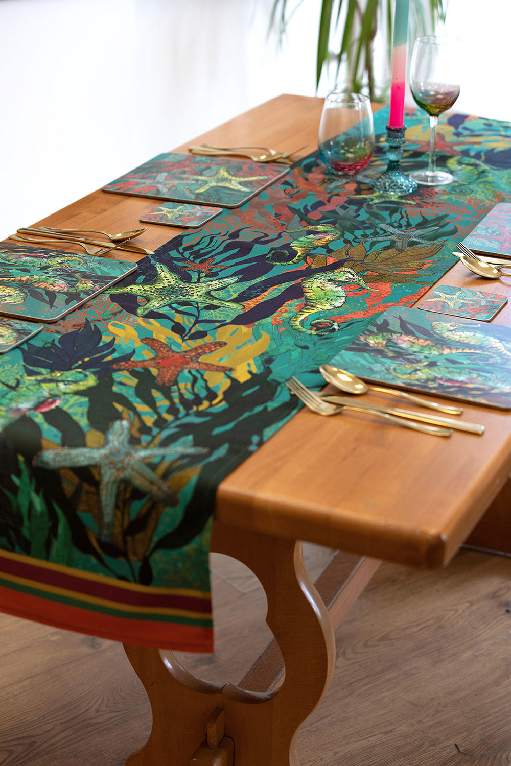 Starfish & Seahorse Table Runner