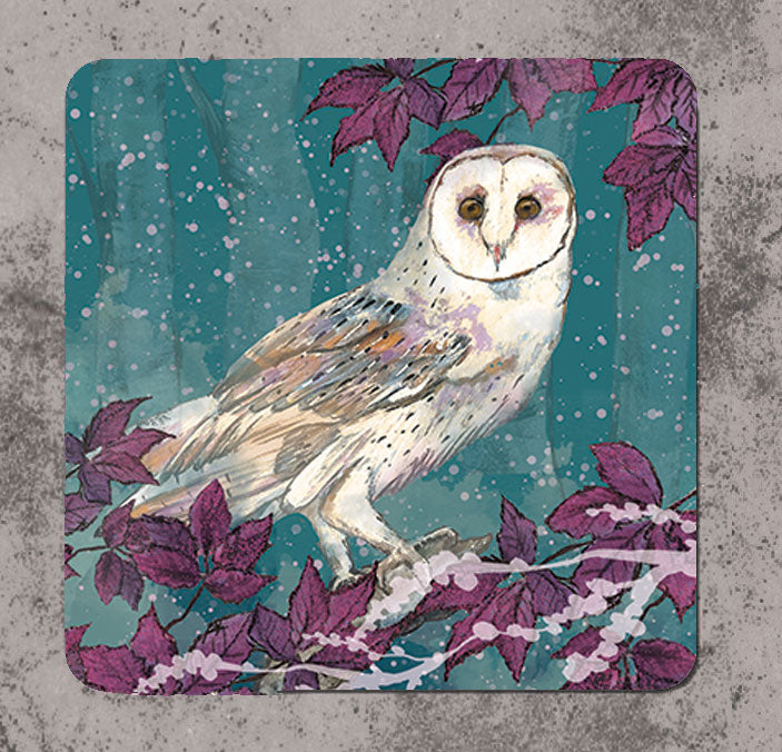 Winter Owl Coaster