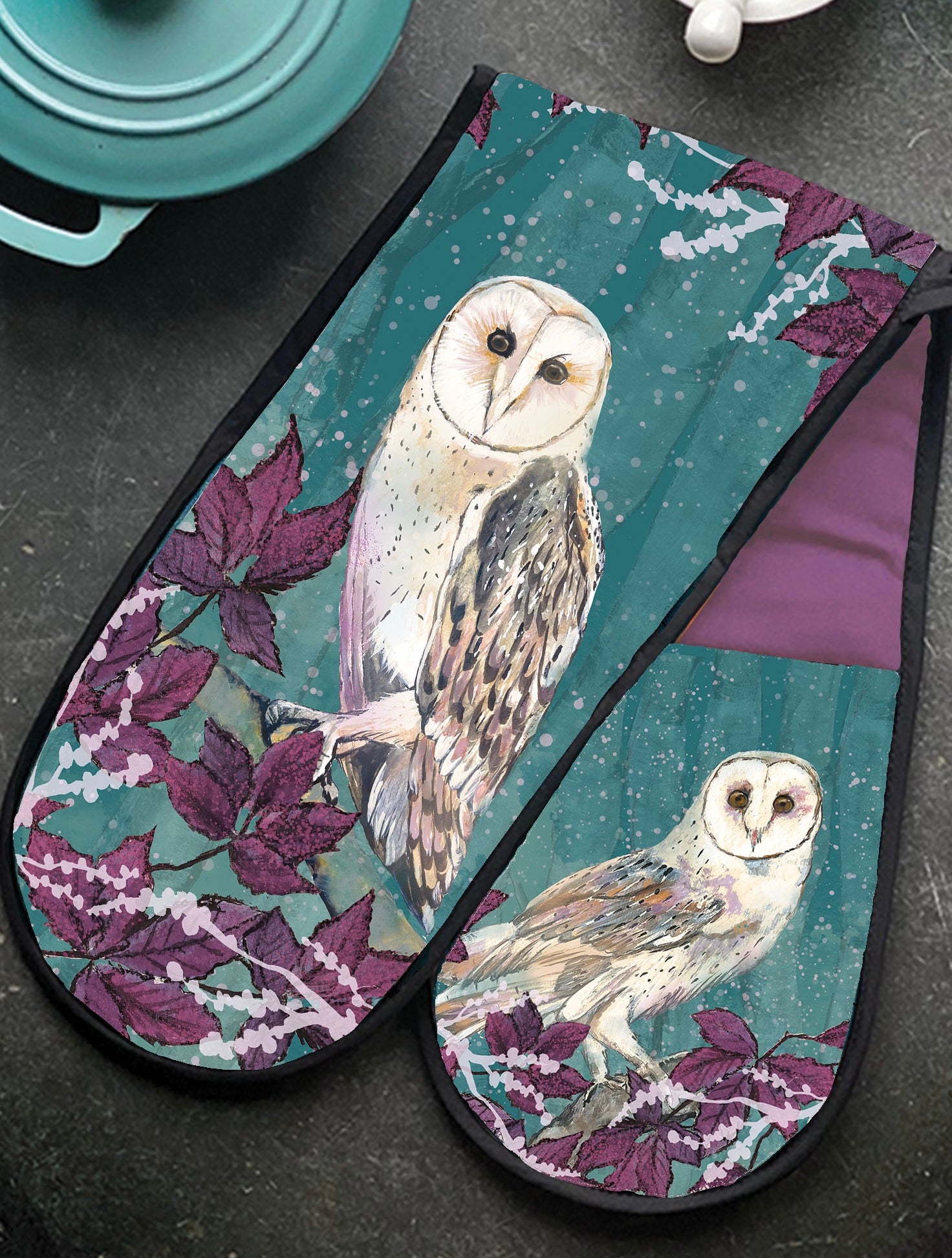 Winter Owl Oven Glove