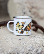 Butterfly Enamel Mug