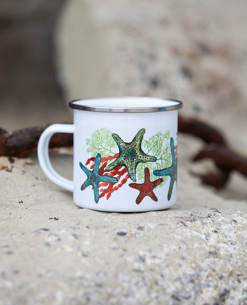 Starfish Enamel Mug