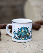 Mussels Print Enamel Mug