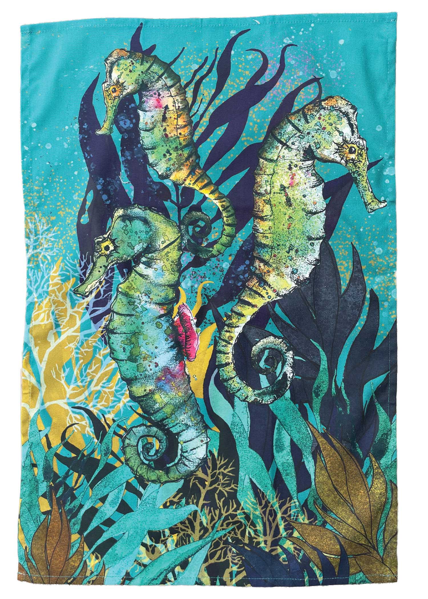 Seahorse Tea Towel