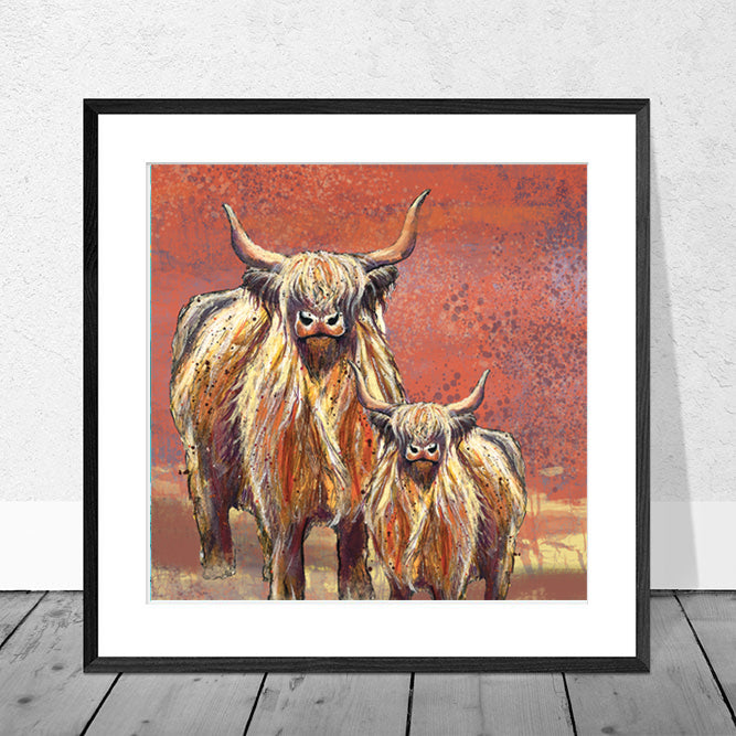 Highland Cow Art Print