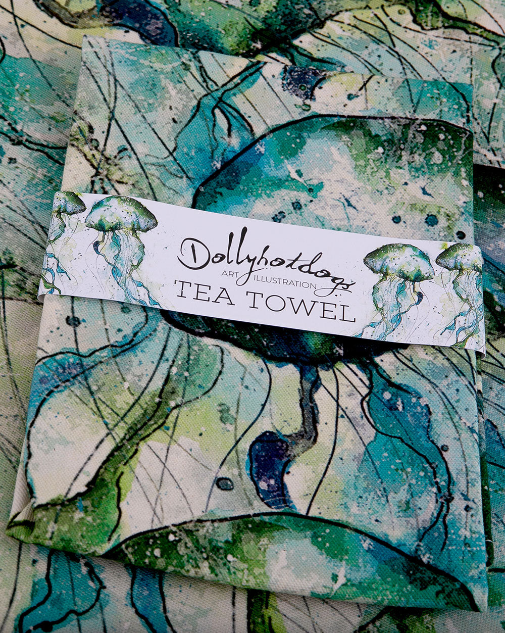 Jellyfish Tea Towel
