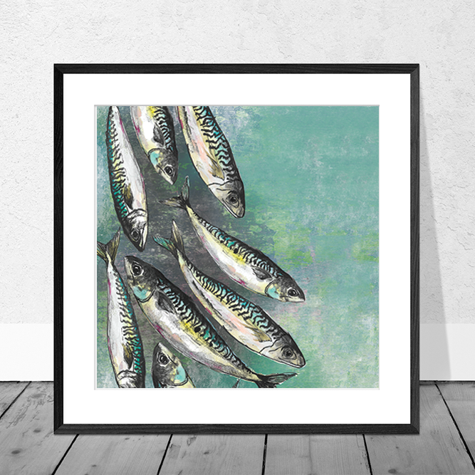 Mackerel Shoal Art Print