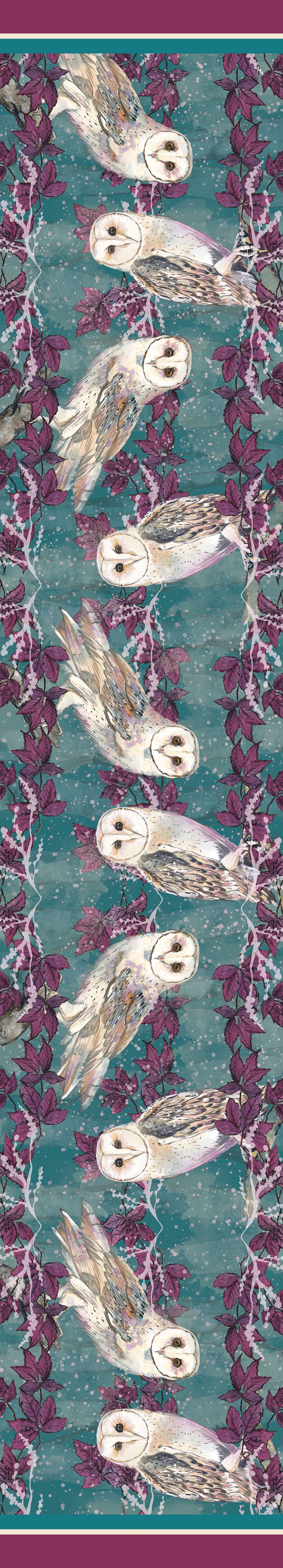 Winter Owl Table Runner