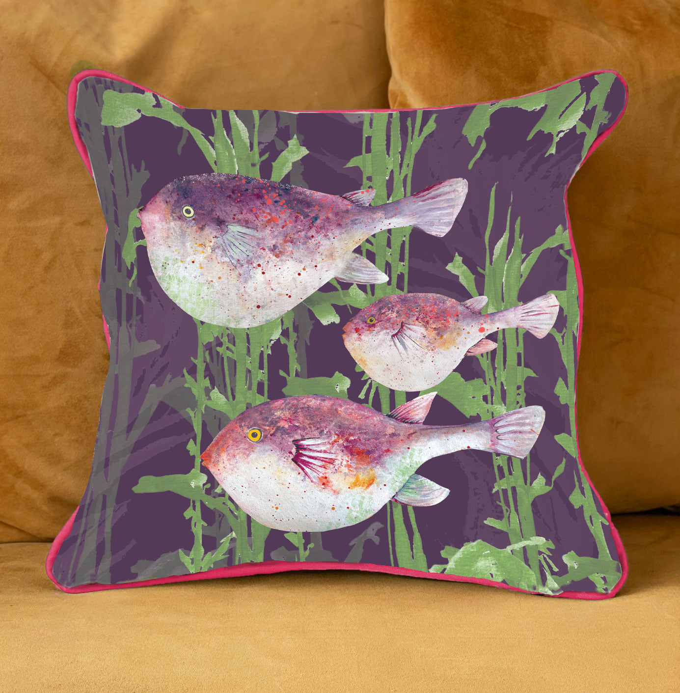 Pufferfish Cushion Cover