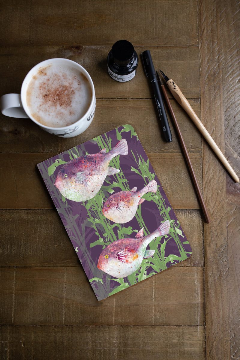 A5 Pufferfish Perfect Bound Paperback Notebook