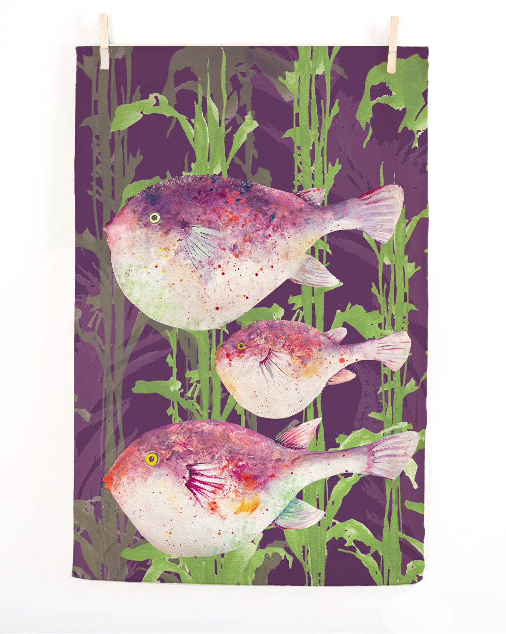 Pufferfish Tea Towel