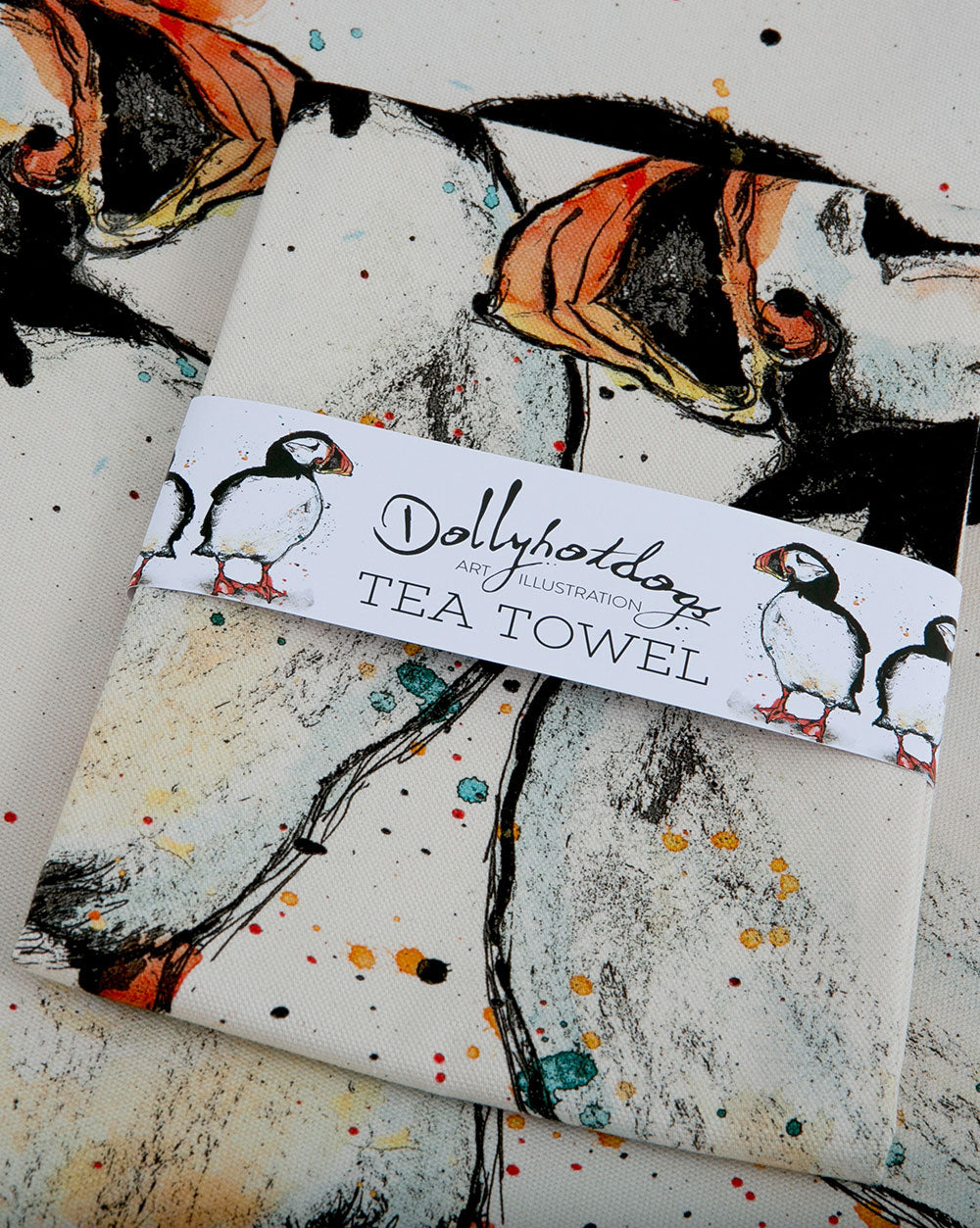 Puffin Tea Towel