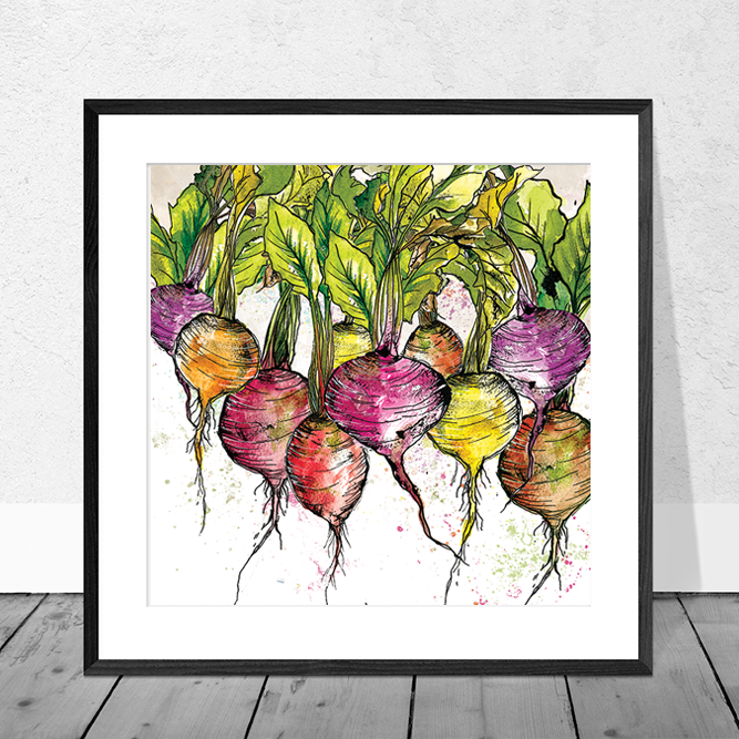 Radish Art Print