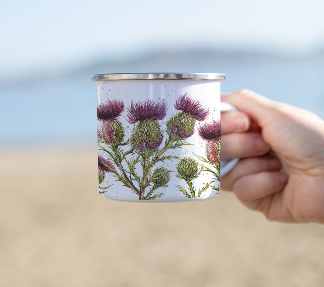 Thistle Enamel Mug