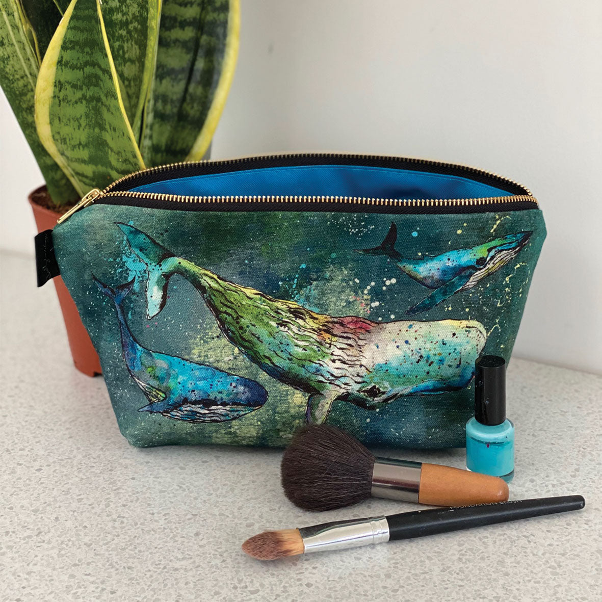 Whale Cosmetic Bag