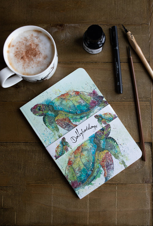 A5 Turtle Perfect Bound Paperback Notebook