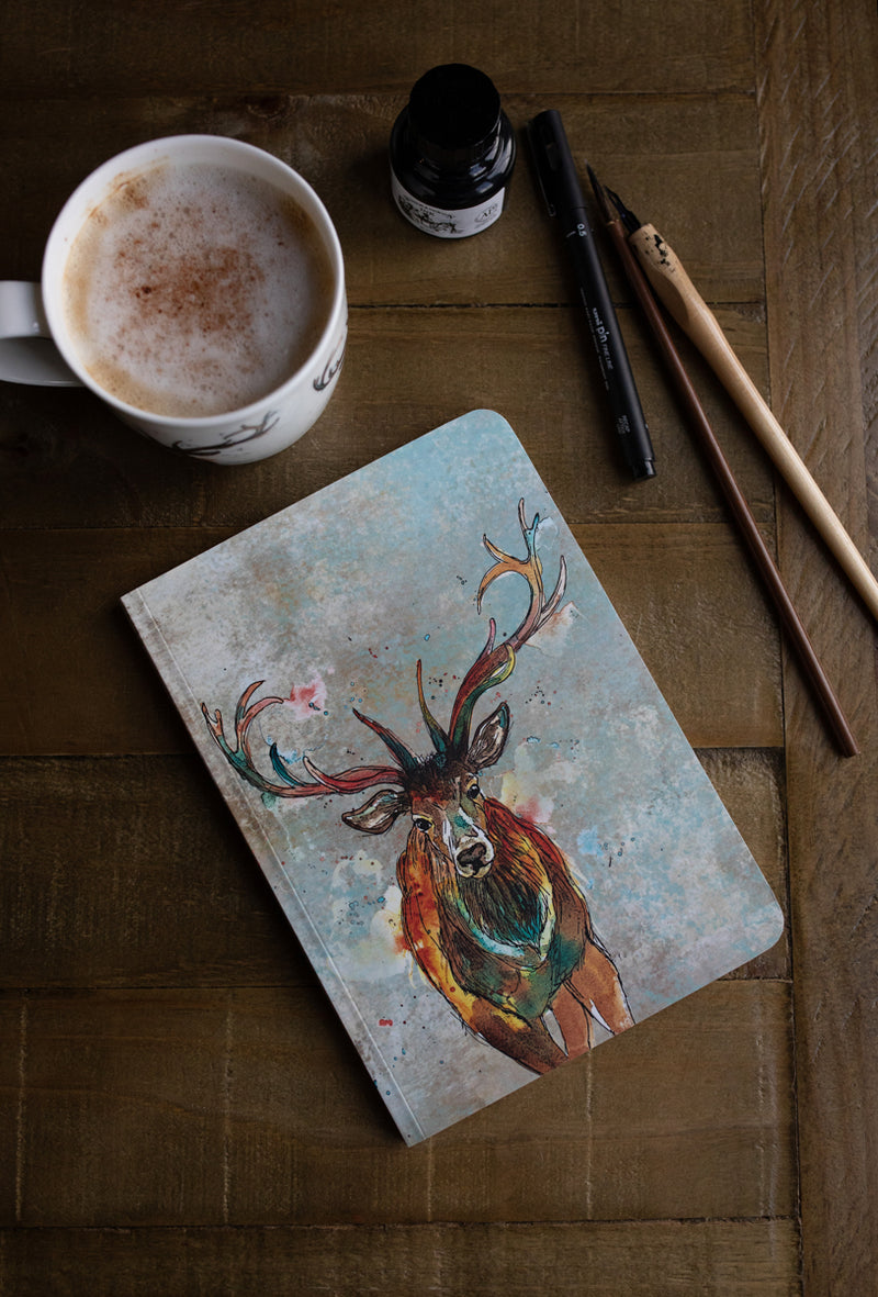 A5 Stag Perfect Bound Paperback Notebook