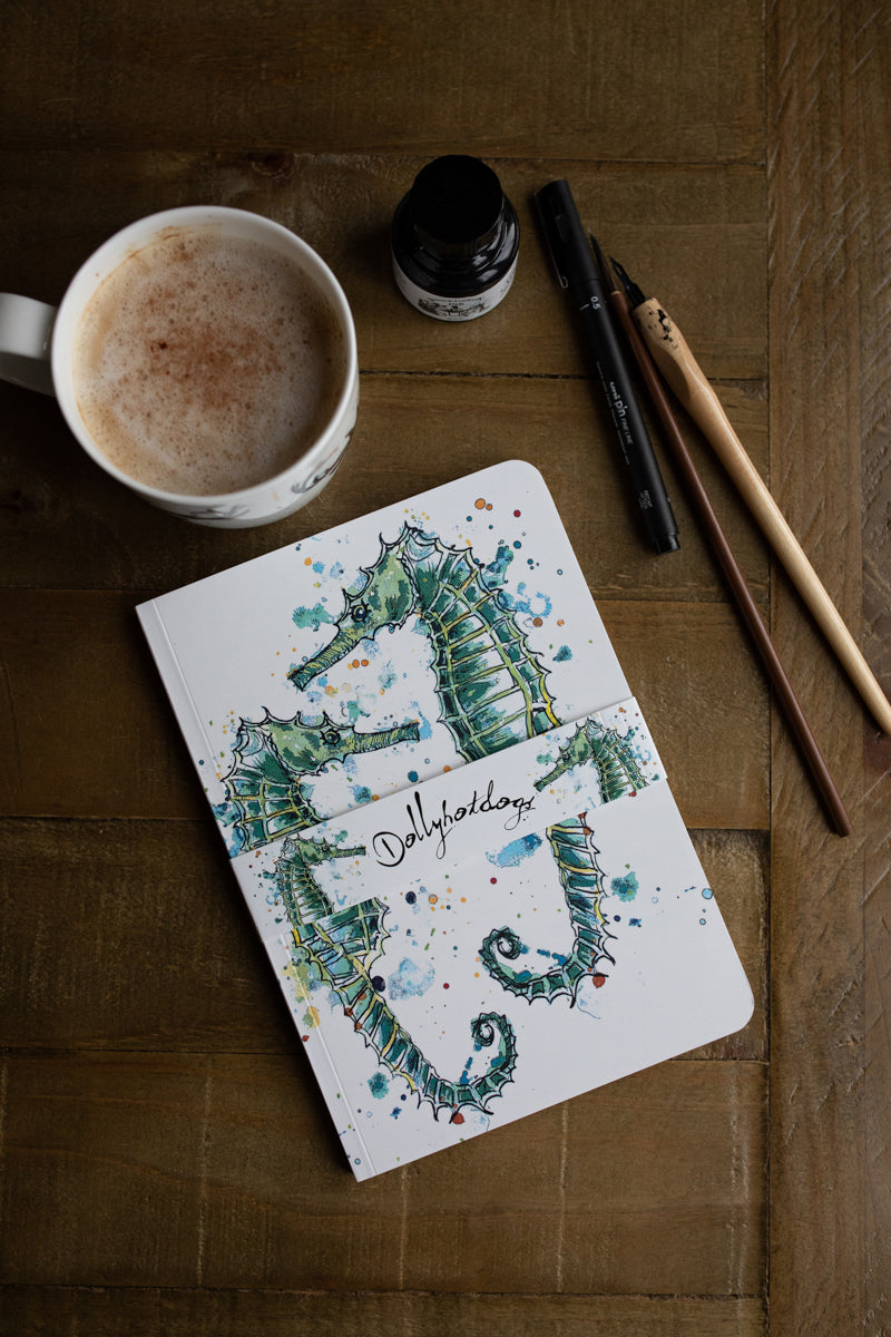 A5 Seahorse Perfect Bound Paperback Notebook
