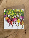 Pack of 5 Greeting Cards - Vegetables (and a thistle!)