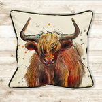 Highland Cow Cushion Cover
